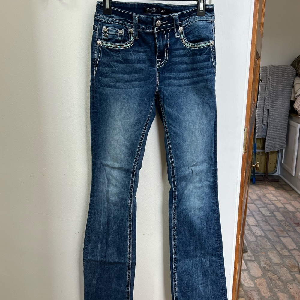 Miss Me Dark Blue Boot Cut Jeans